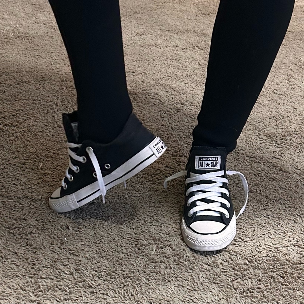 Converse women's size 5 Black and White Sneakers
